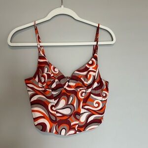 FOREVER 21 NWT Retro Corset Tank Top - size M